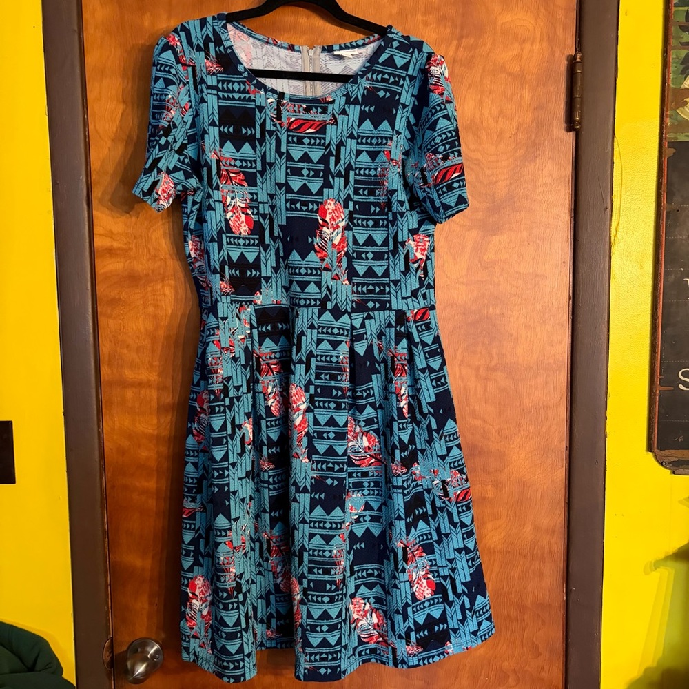Women’s Plus Lularoe Amelia Dress Size 3X BNWOT